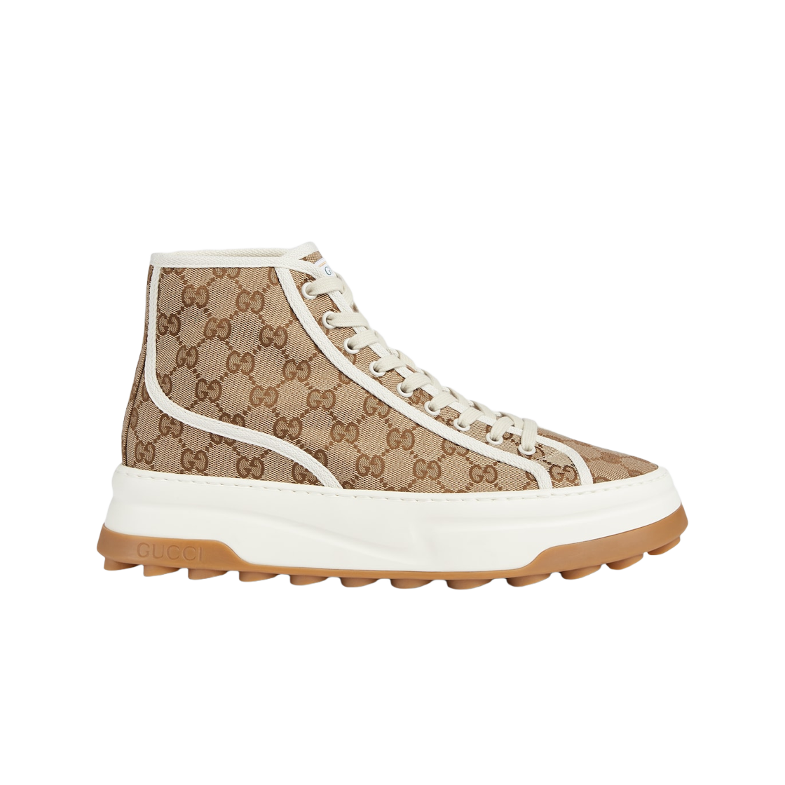 Gucci GG High Top Sneaker Beige GG Canvas 상세 이미지 1