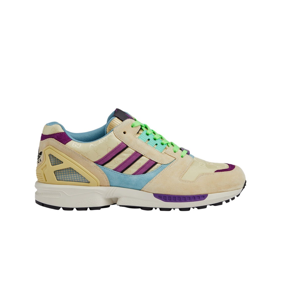 구찌 x 아디다스 ZX8000 스니커즈 베이지 GG 캔버스(Gucci x Adidas ZX8000 Sneaker Beige GG Canvas)