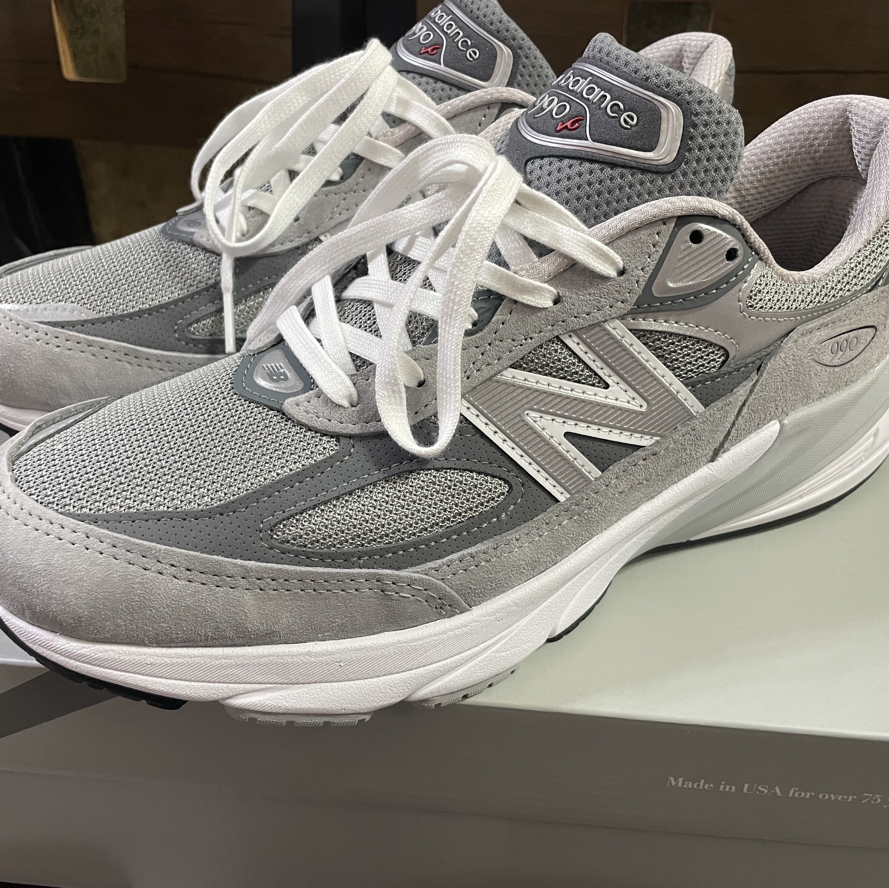 New Balance 990v6 Made in USA Grey - D Standard 착용 스타일