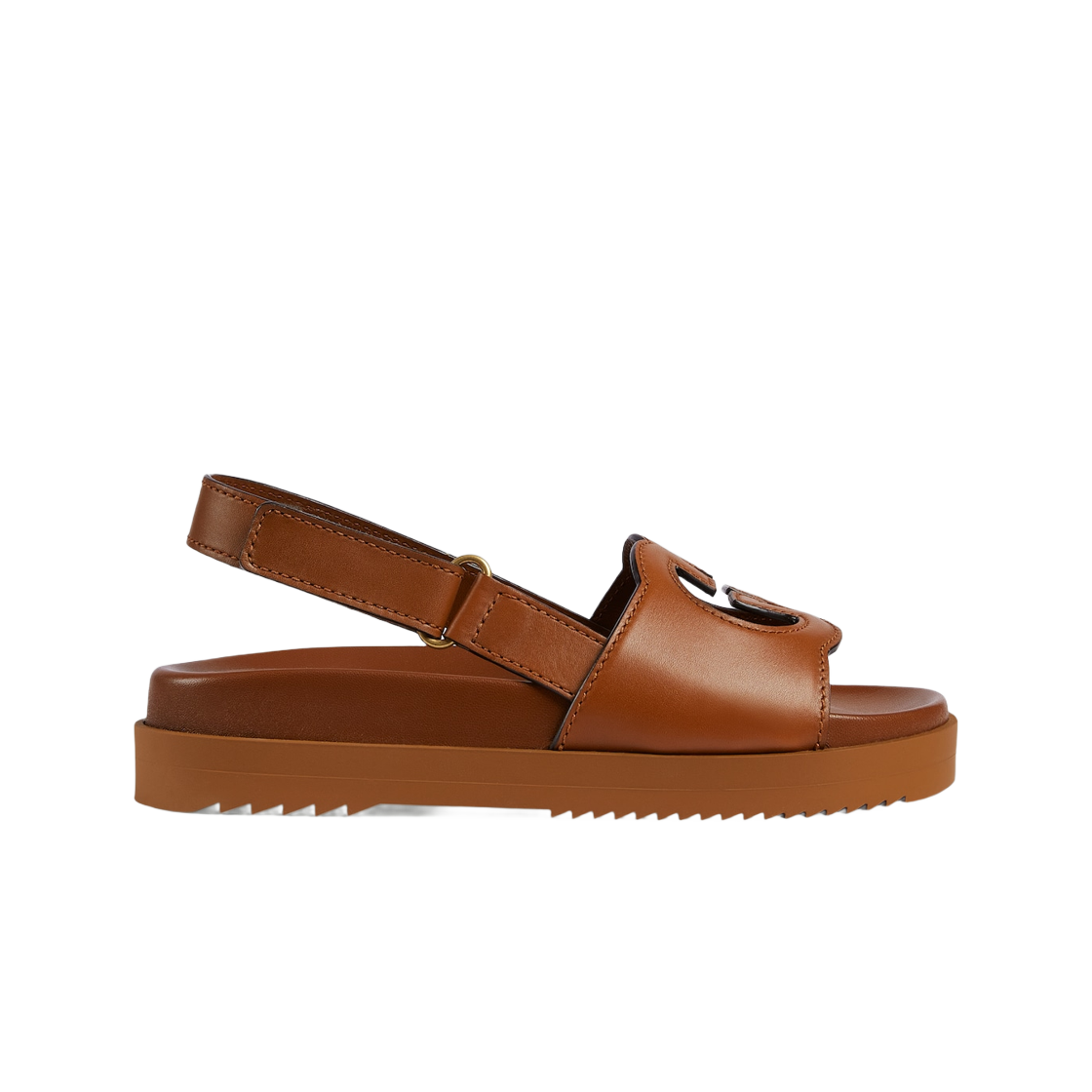 (W) 구찌 인터로킹 G 샌들 퀴르 레더((W) Gucci Interlocking G Sandal Cuir Leather) - 1