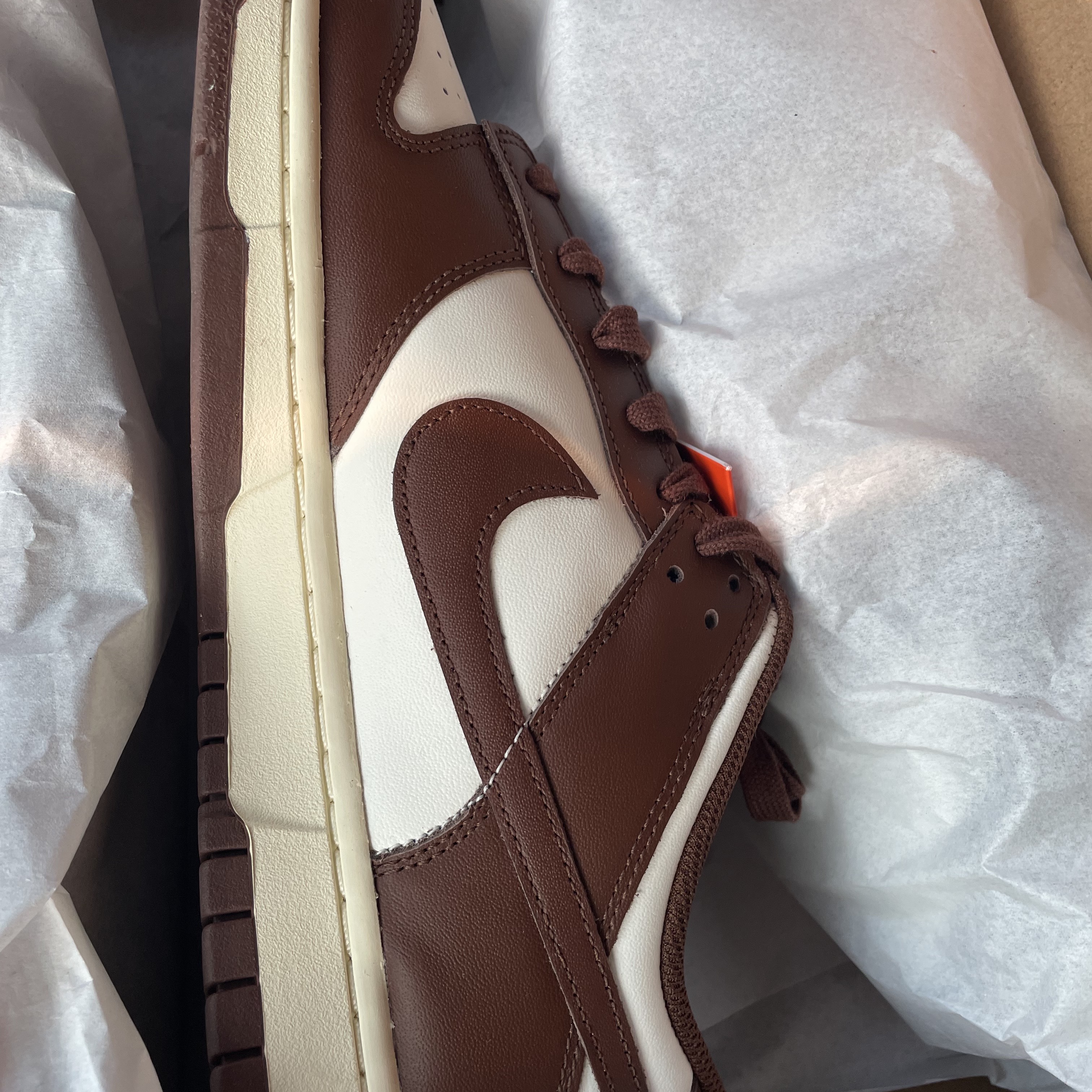 (W) Nike Dunk Low Sail Cacao Wow 착용 스타일 - 2