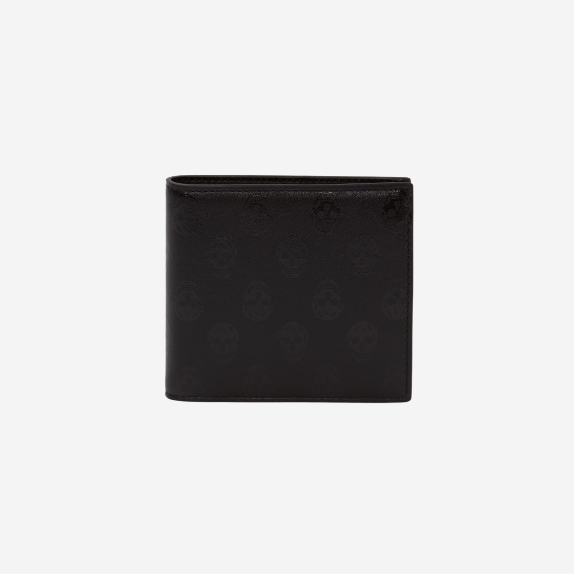 Alexander McQueen Bilker Skull Billfold Wallet Black 상세 이미지 1