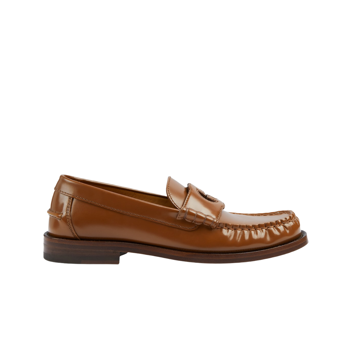 (W) 구찌 인터로킹 G 로퍼 퀴르 레더((W) Gucci Interlocking G Loafer Cuir Leather) - 1