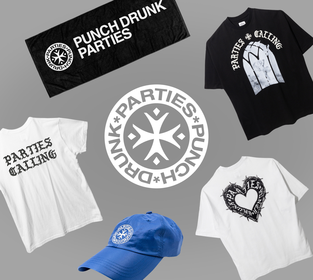 [Punch Drunk Parties]Logo Longsleeve Black★韓国大人気 T-shirts - PUNCH DRUNK PARTIES