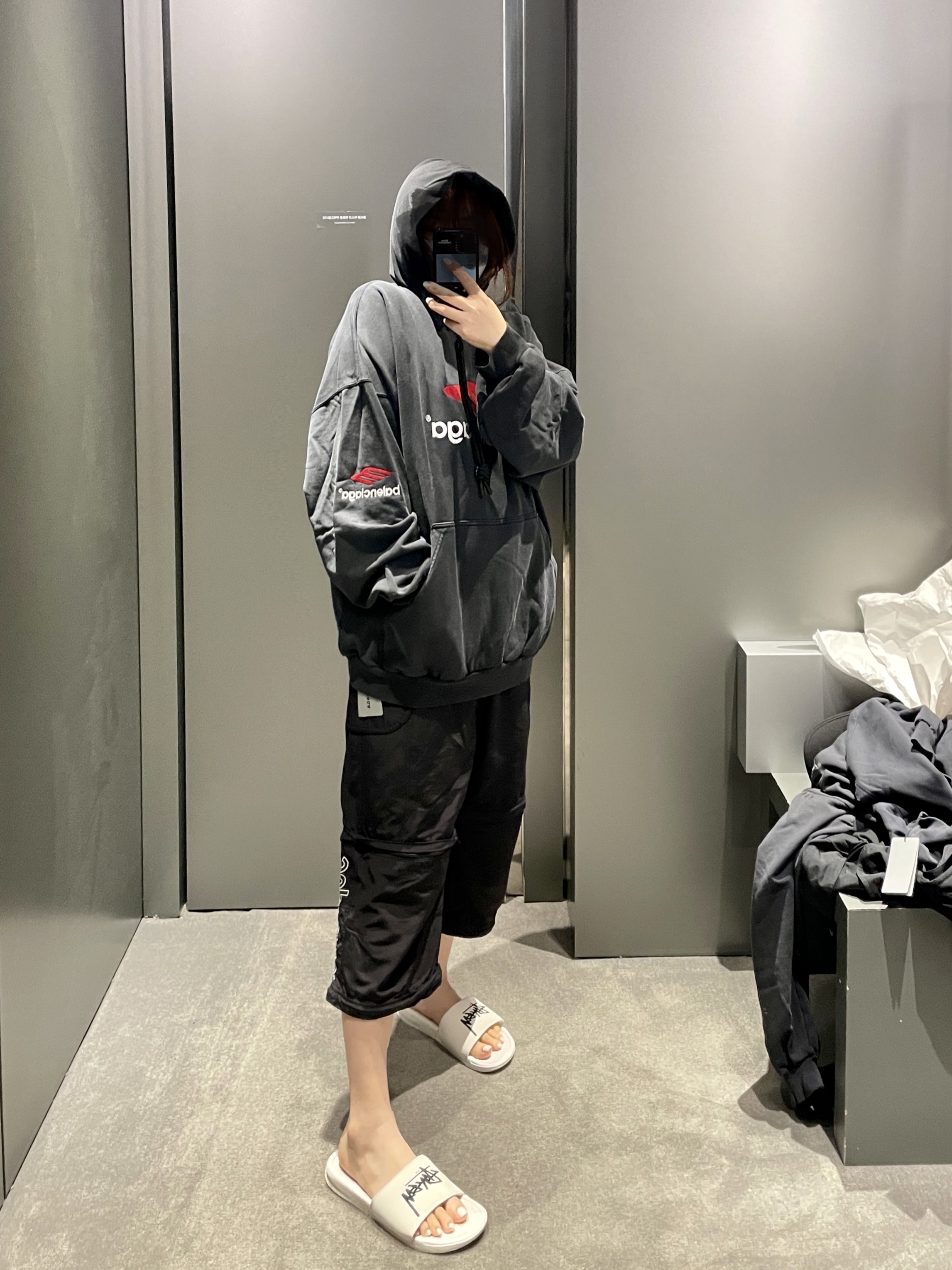 Supreme x The North Face Trekking Zip-Off Belted Pants Black - 22SS, Nike x Stussy Benassi Slide Sail 착용 스타일