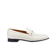 Gucci Loafer with Interlocking G White Leather