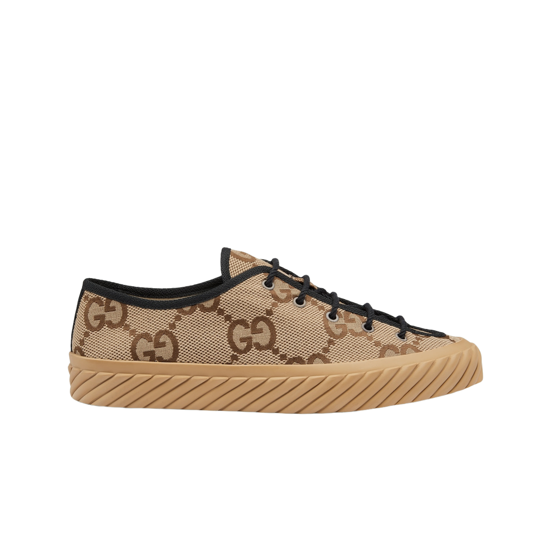 구찌 맥시 GG 스니커즈 카멜 에보니 캔버스(Gucci Maxi GG Sneaker Camel Ebony Canvas) - 1