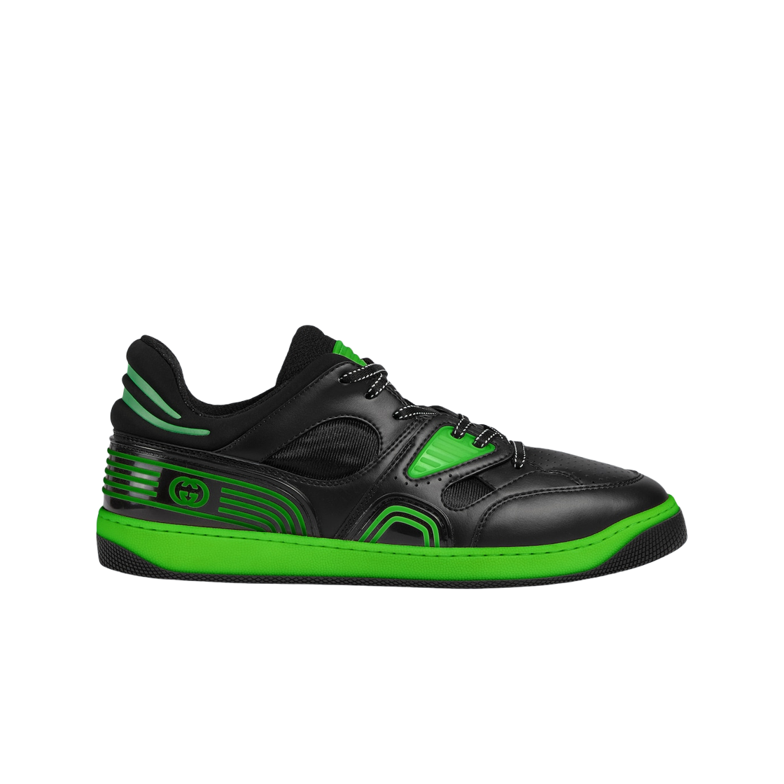 구찌 굿 게임 구찌 베스킷 스니커즈 블랙 데메트라(Gucci Good Game Gucci Basket Sneaker Black Demetra) - 2