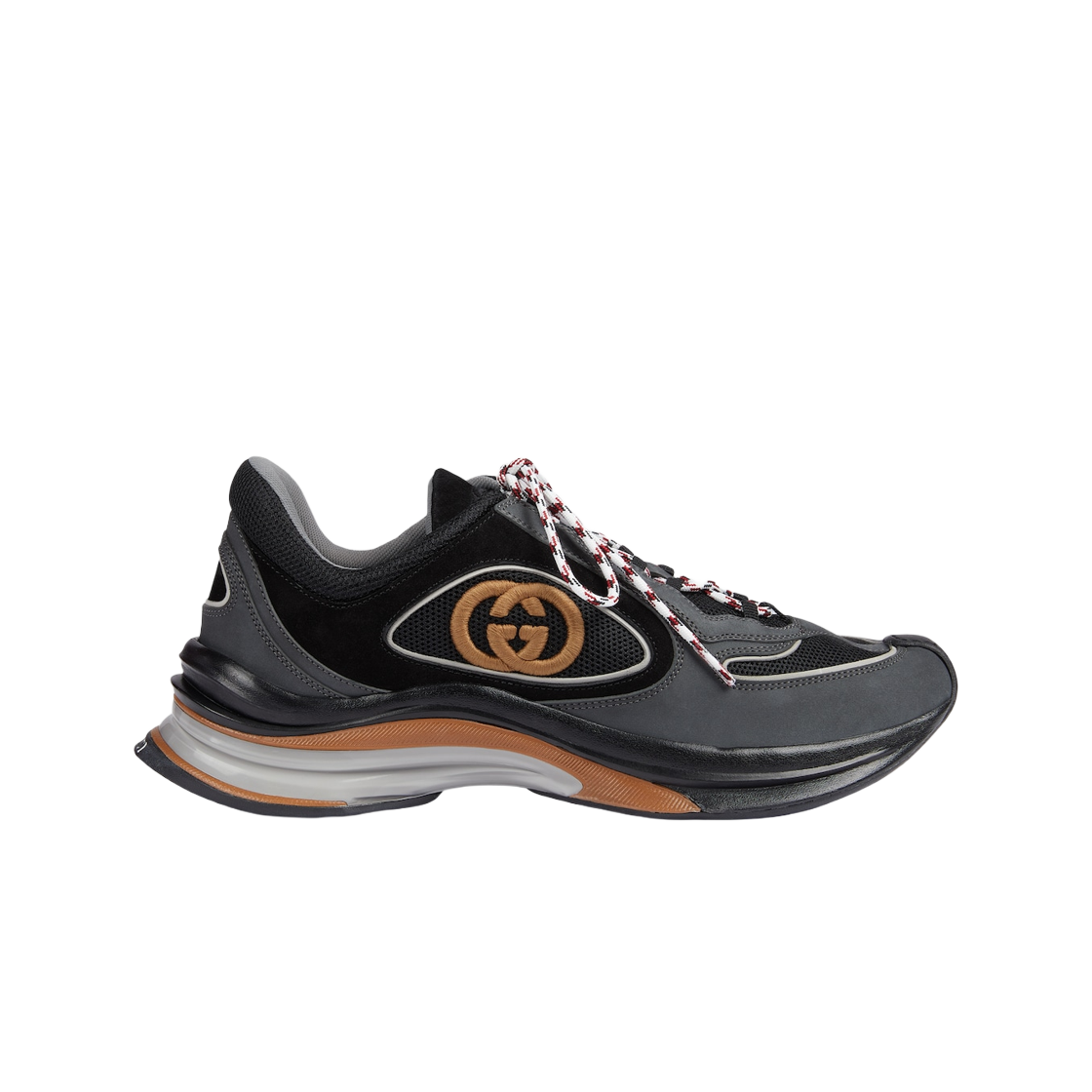 구찌 구찌 런 스니커즈 그레이 스웨이드(Gucci Gucci Run Sneaker Grey Suede) - 1