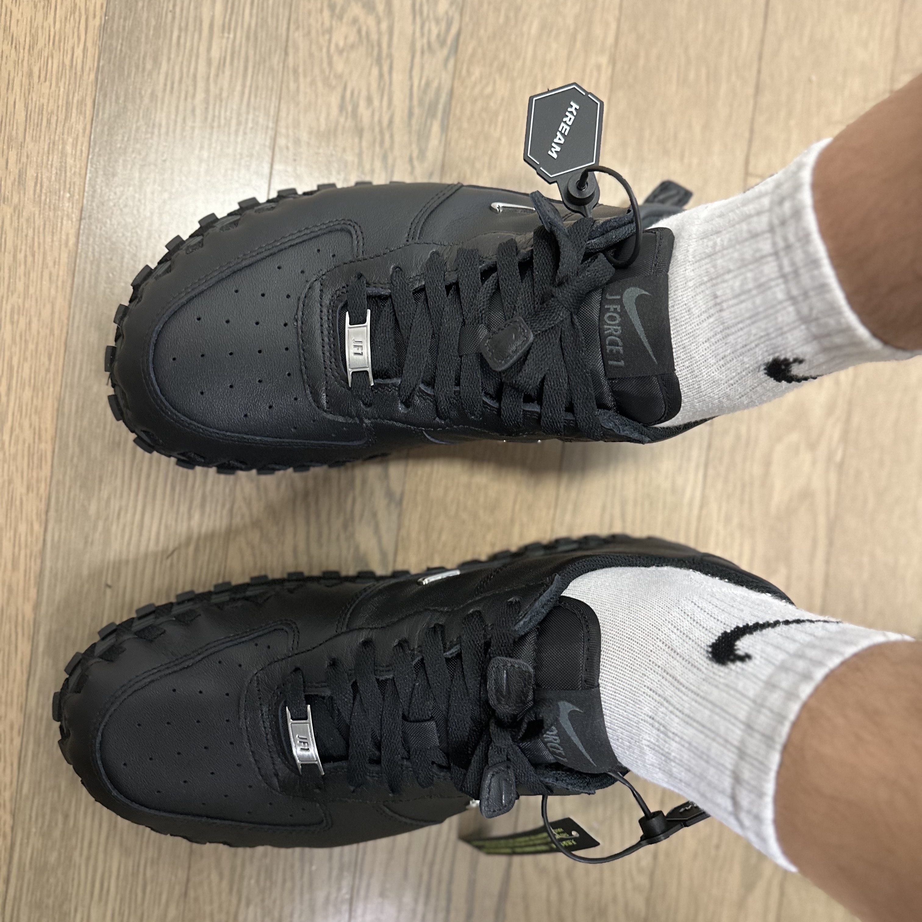 Nike x Jacquemus J Force 1 Low LX SP Black 착용 스타일