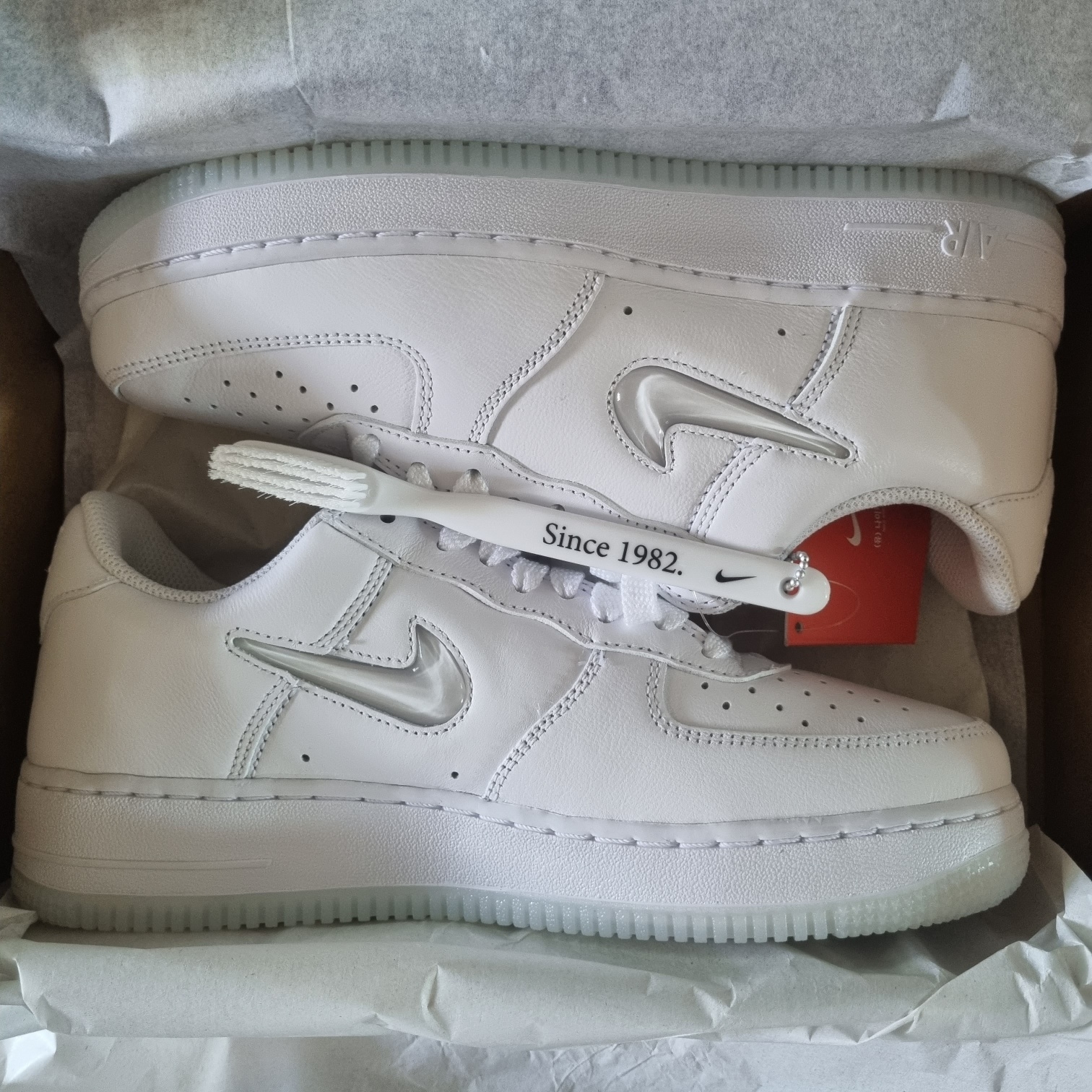 Nike Air Force 1 Low Color of The Month White Jewel 착용 스타일