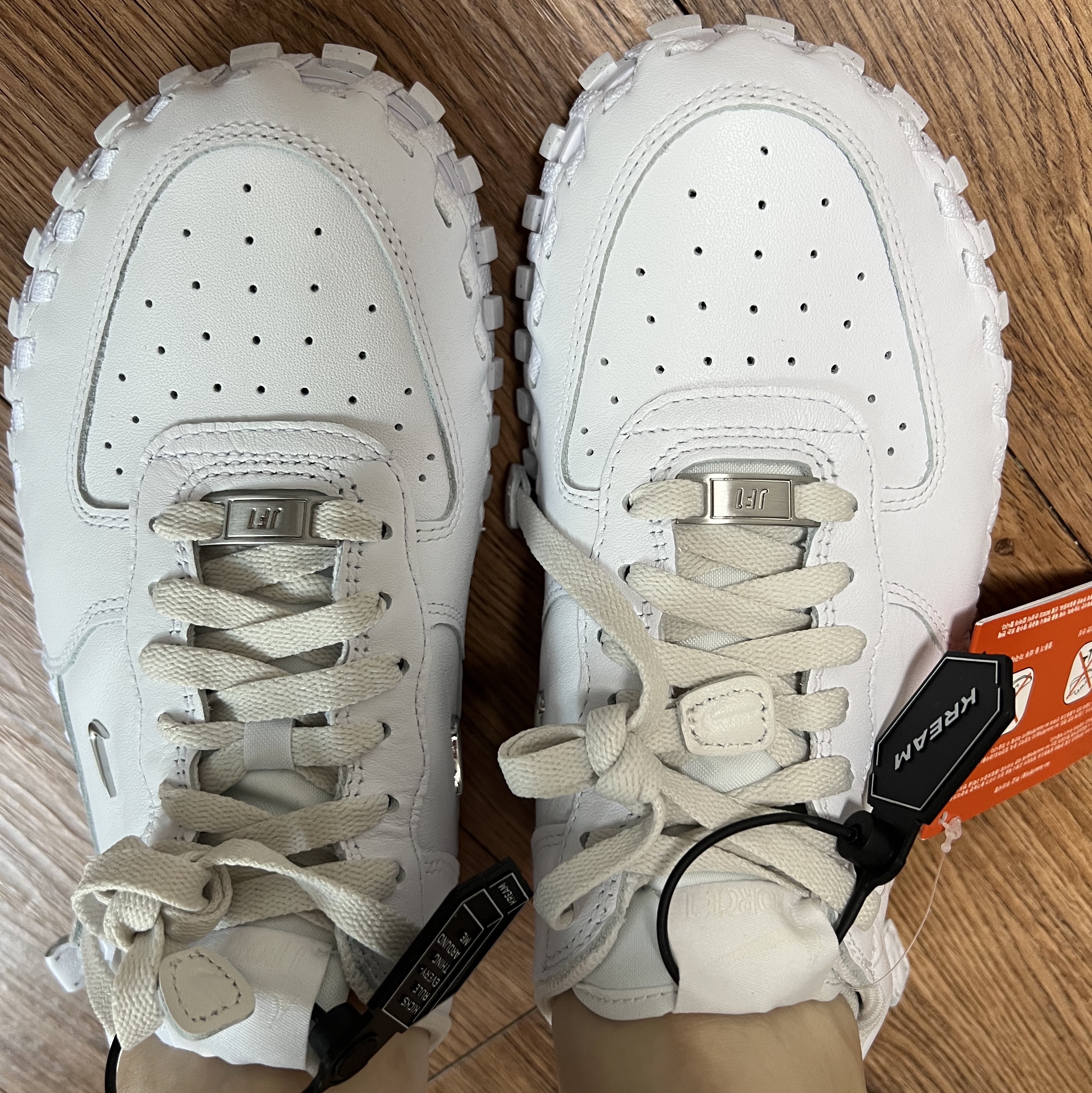 Nike x Jacquemus J Force 1 Low LX SP White 착용 스타일