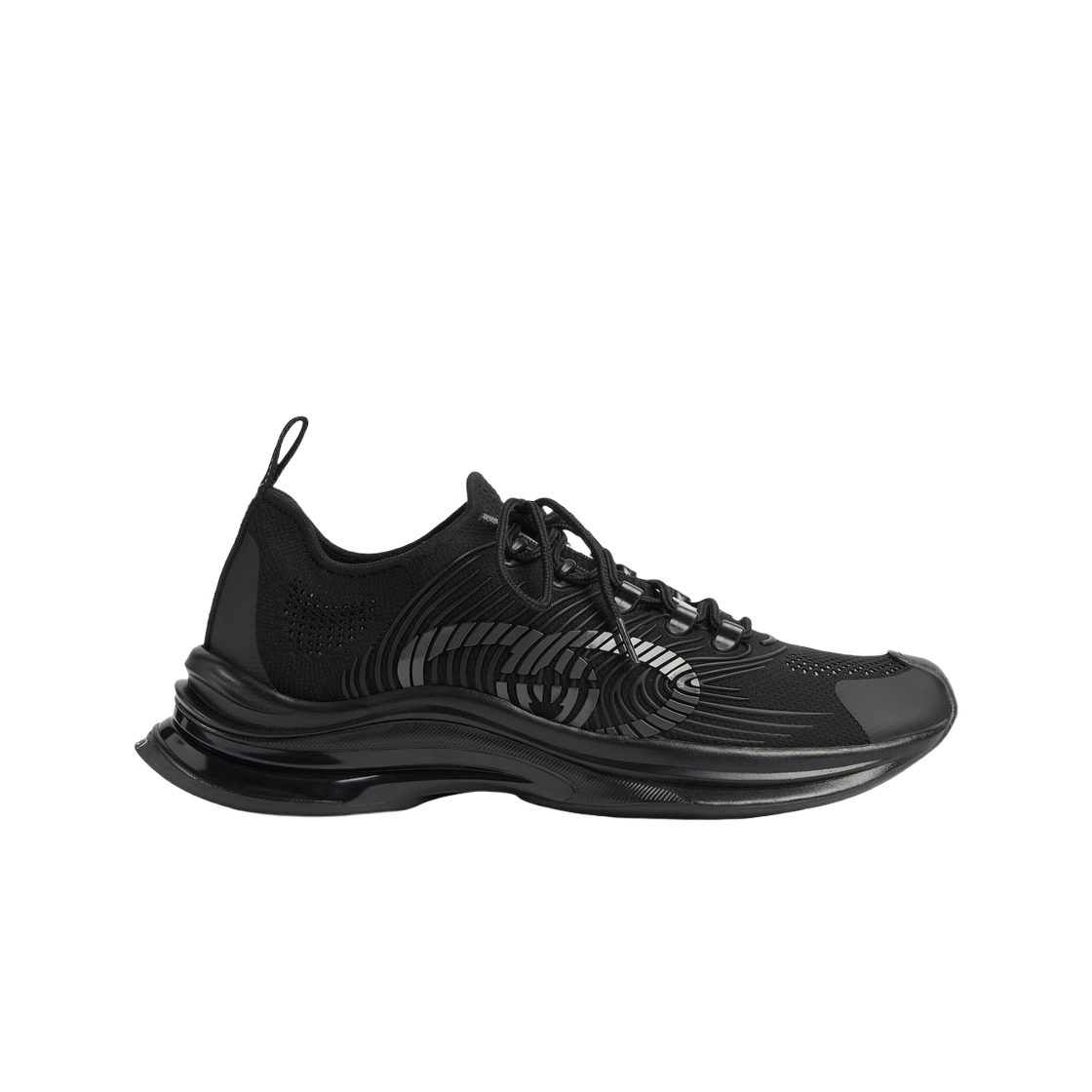 구찌 구찌 런 스니커즈 블랙 패브릭(Gucci Gucci Run Sneaker Black Fabric) - 1