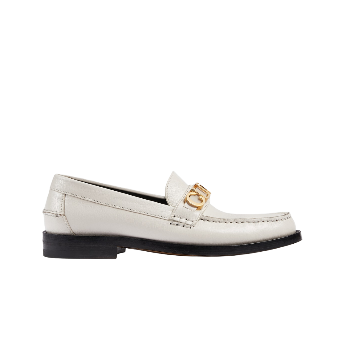 700036-D3V00-9022 (W) Gucci Loafer White Leather