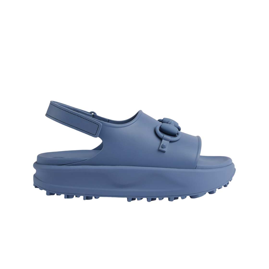 구찌 홀스빗 플랫폼 샌들 다크 블루 러버