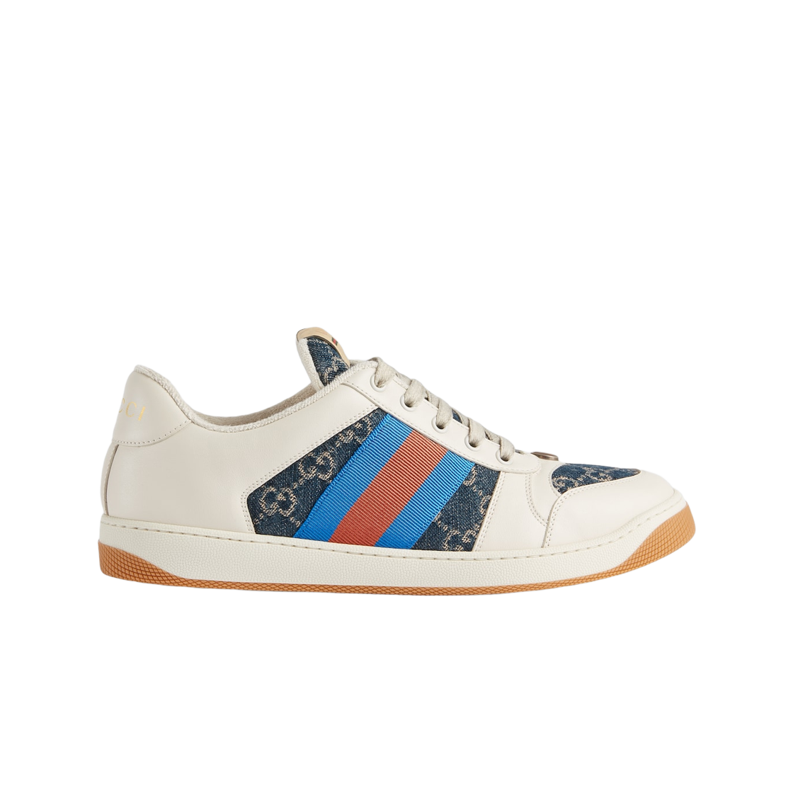 구찌 GG 스크리너 스니커즈 블루 아이보리 데님(Gucci GG Screener Sneaker Blue Ivory Denim) - 1