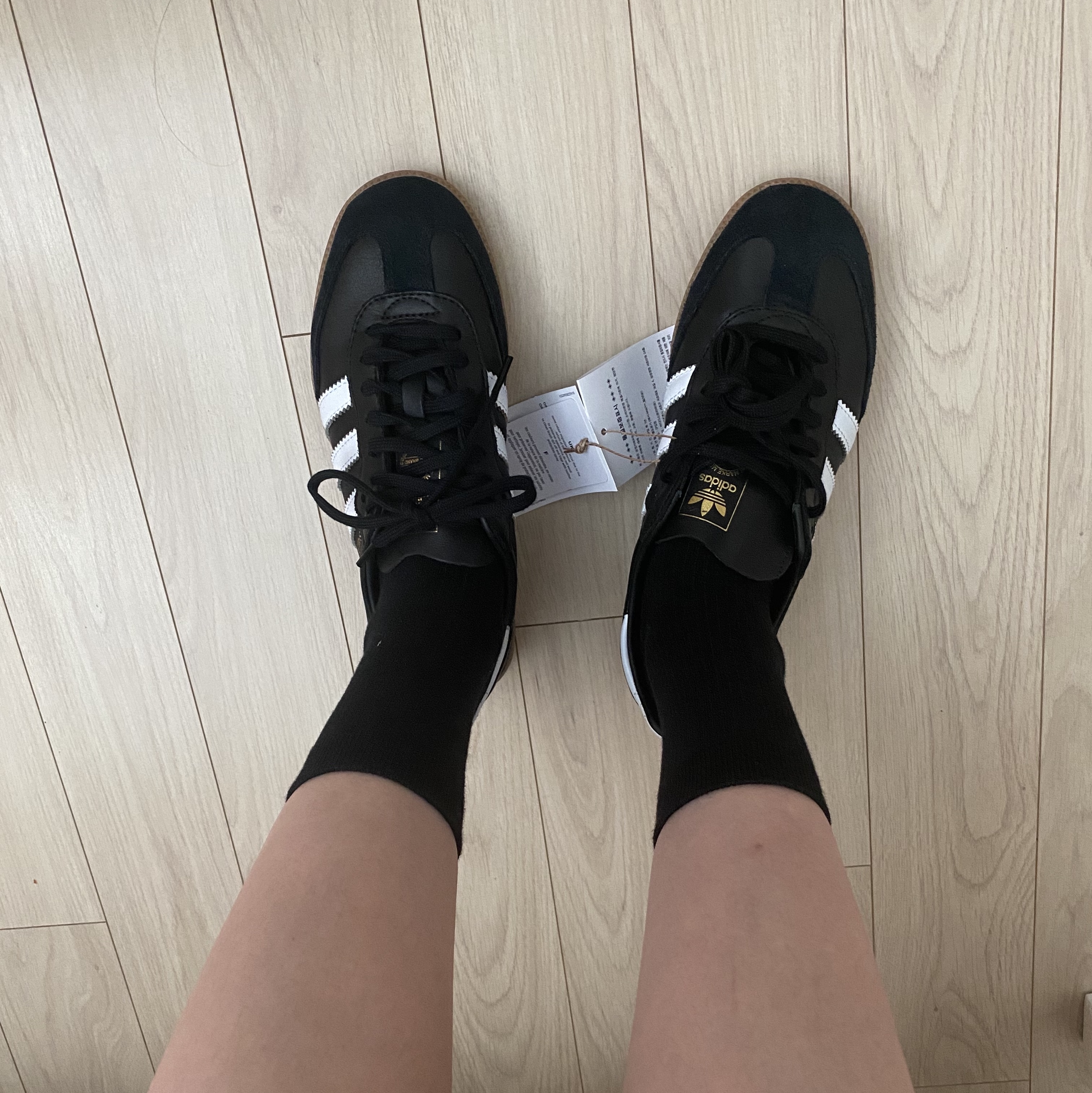 Adidas Samba Decon Core Black 착용 스타일 - 3