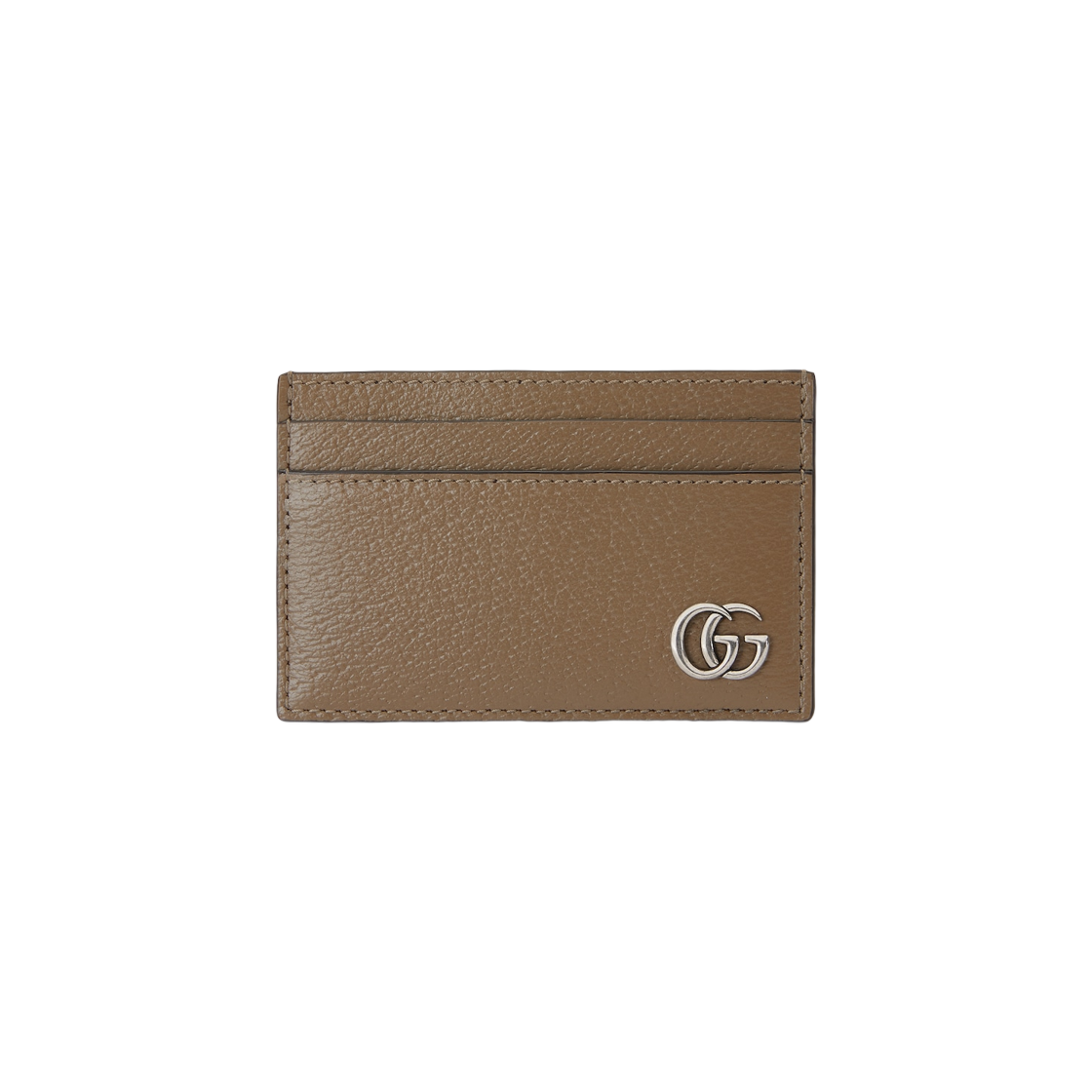 Gucci GG Marmont Card Case Taupe Leather 상세 이미지 1