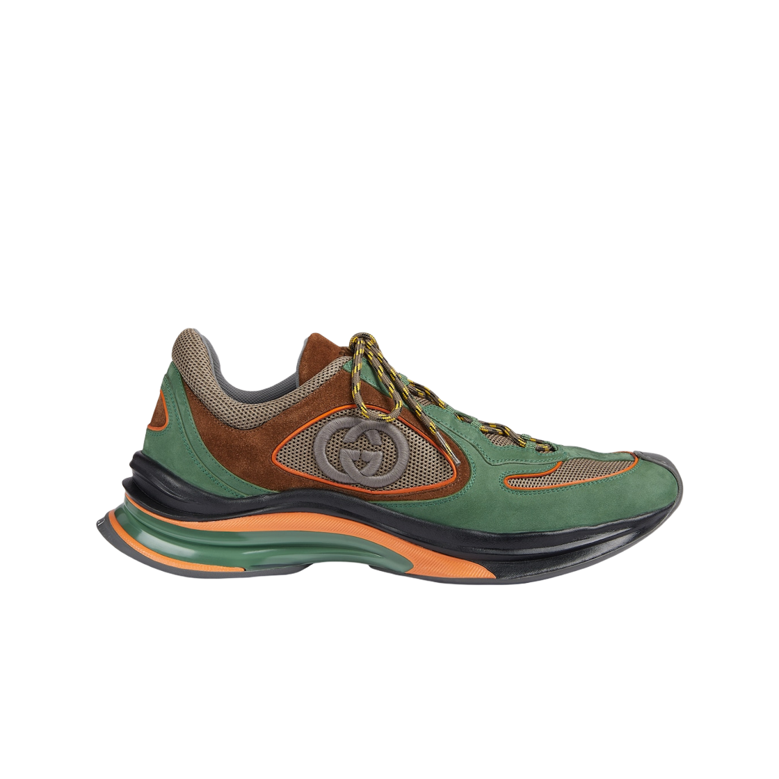 구찌 구찌 런 스니커즈 그린 스웨이드(Gucci Gucci Run Sneaker Green Suede) - 1