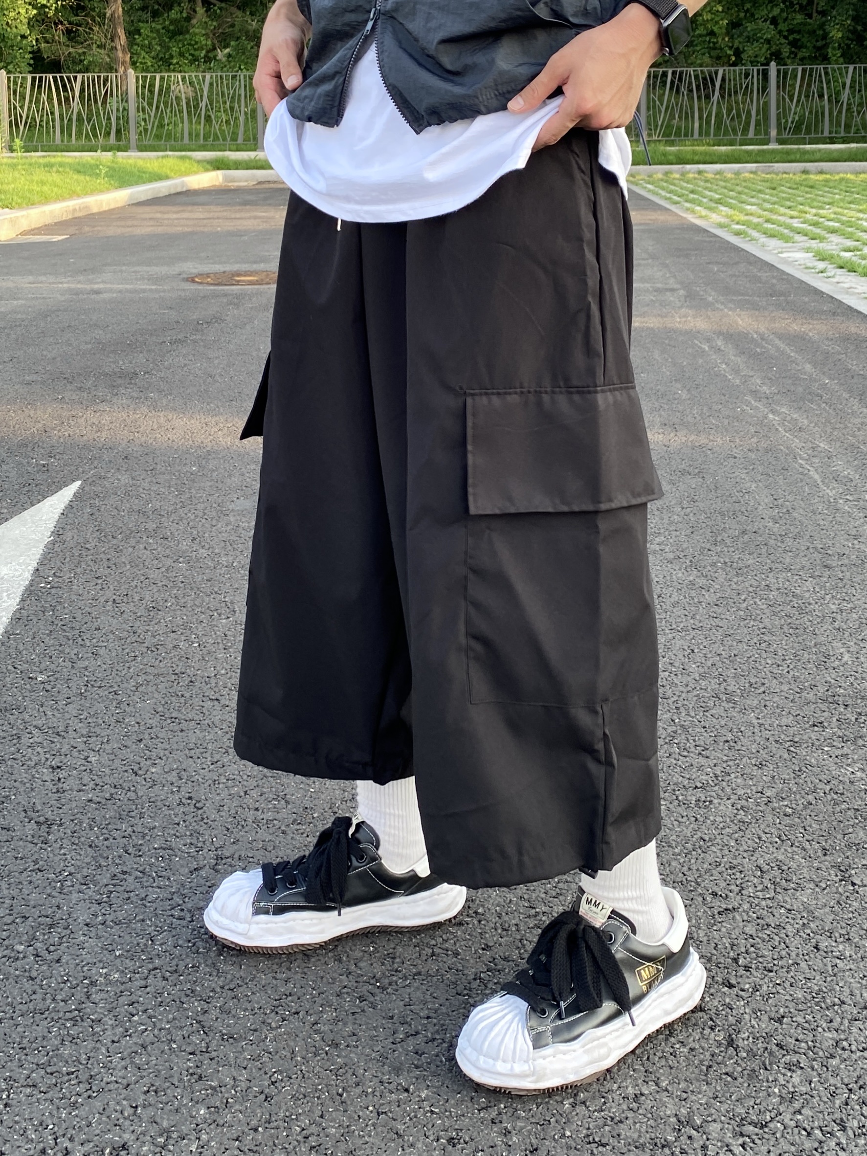 Maison Mihara Yasuhiro Blakey OG Sole Leather Low-top Sneakers Black, Sony WH-1000XM4 Platinum Silver (Korean Ver.) 착용 스타일 - 5