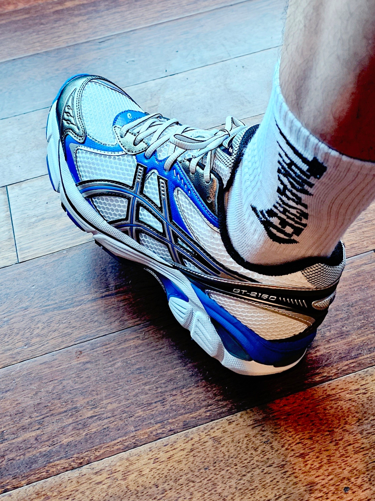 Asics GT-2160 White Illusion Blue 착용 스타일 - 1