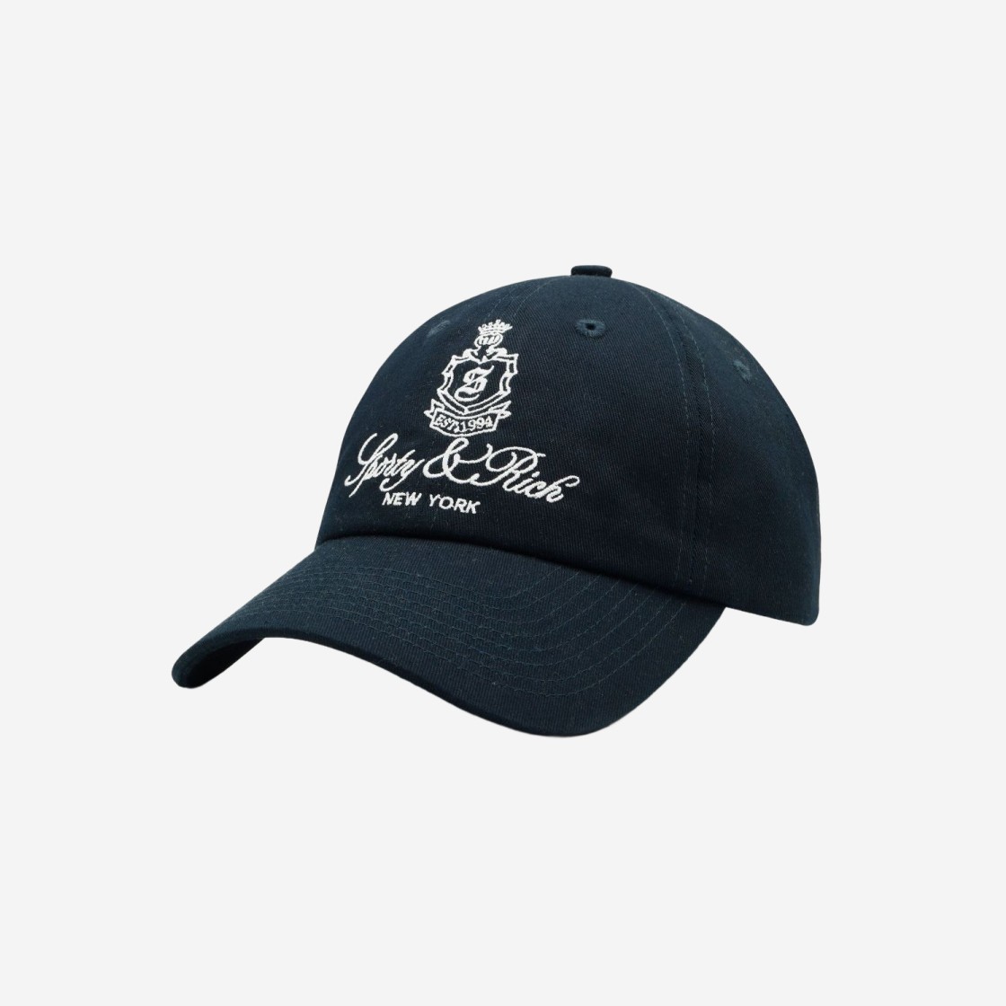 Sporty & Rich Vendome Hat Navy White 상세 이미지 2