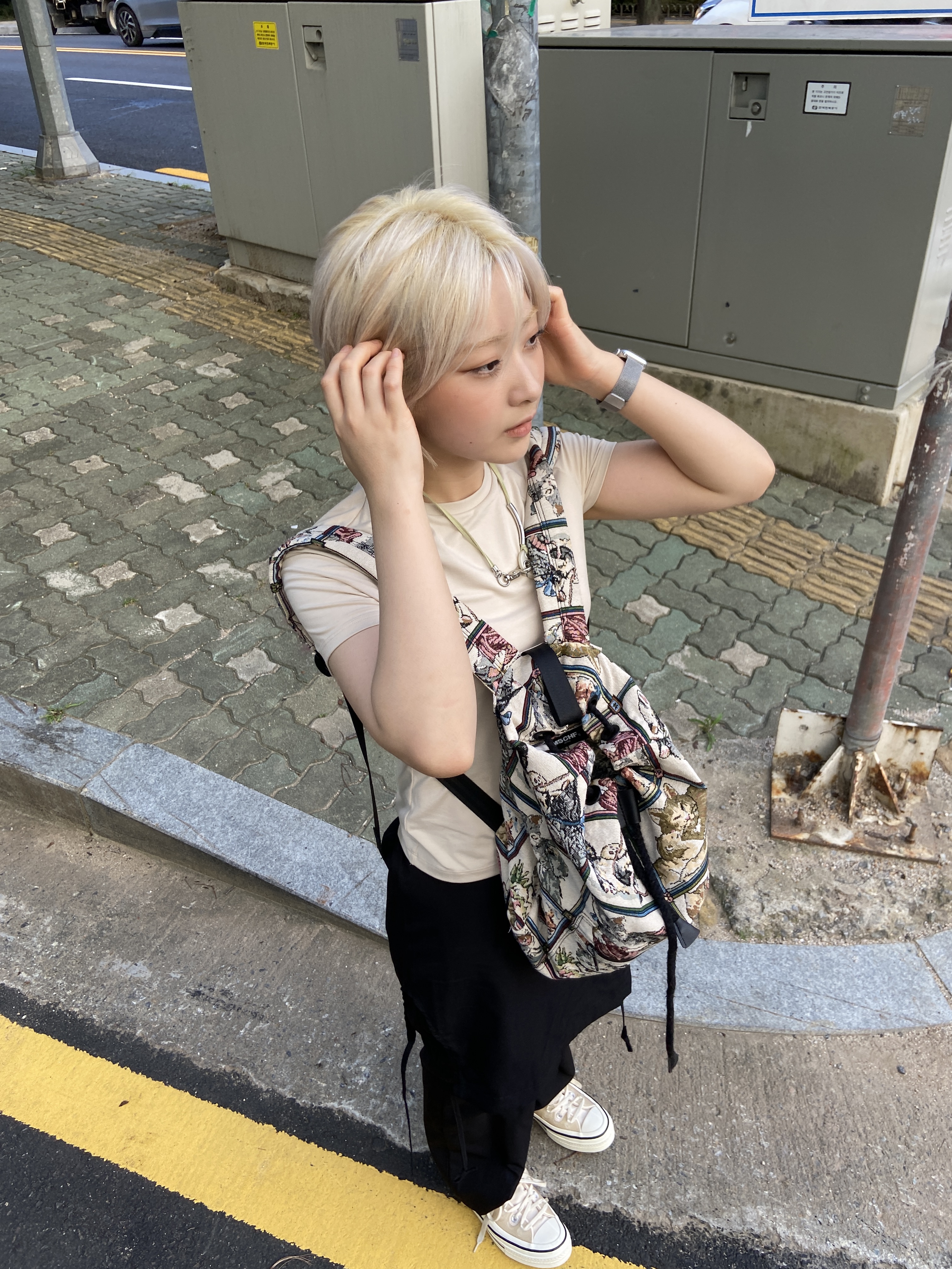 Converse x Kim Jones Chuck 70 Utility Wave High Natural Ivory 착용 스타일 - 2