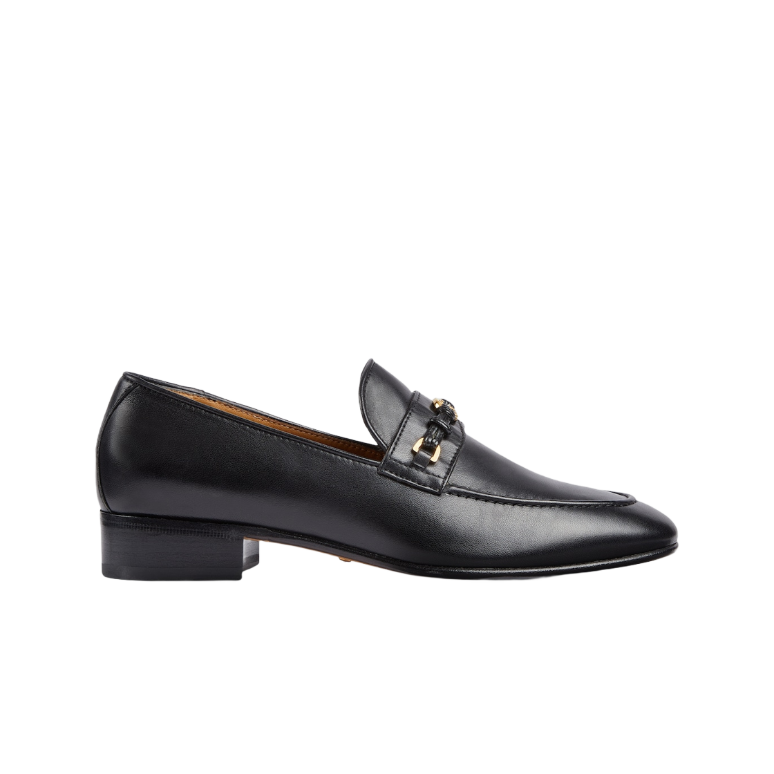 (W) 구찌 홀스빗 인터로킹 G 로퍼 블랙 레더((W) Gucci Horsebit Interlocking G Loafer Black Leather) - 1