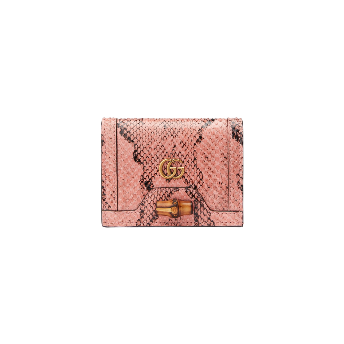 Gucci Diana Python Card Case Wallet Dusty Rose 상세 이미지 1