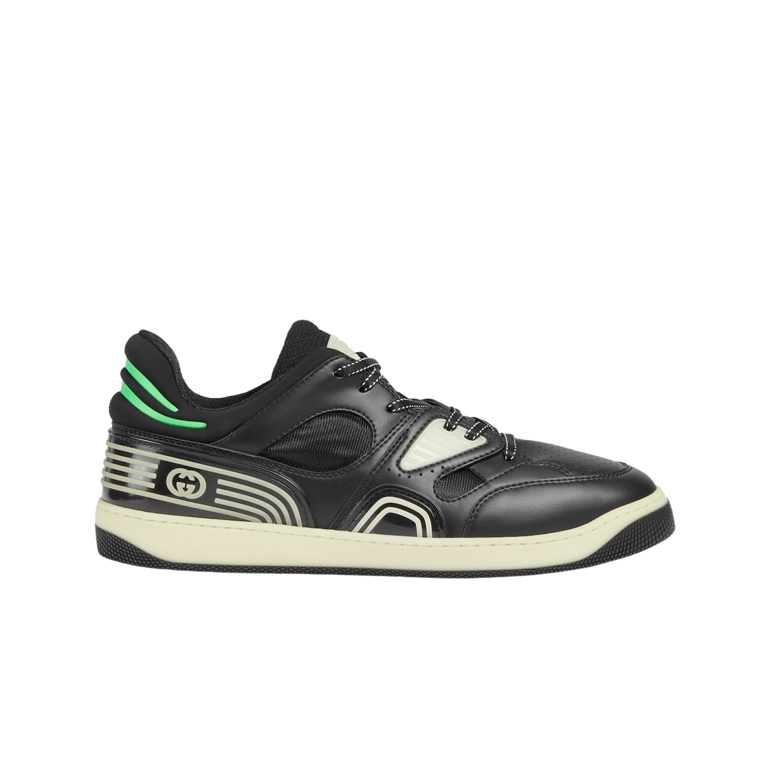 구찌 굿 게임 구찌 베스킷 스니커즈 블랙 데메트라(Gucci Good Game Gucci Basket Sneaker Black Demetra) - 1