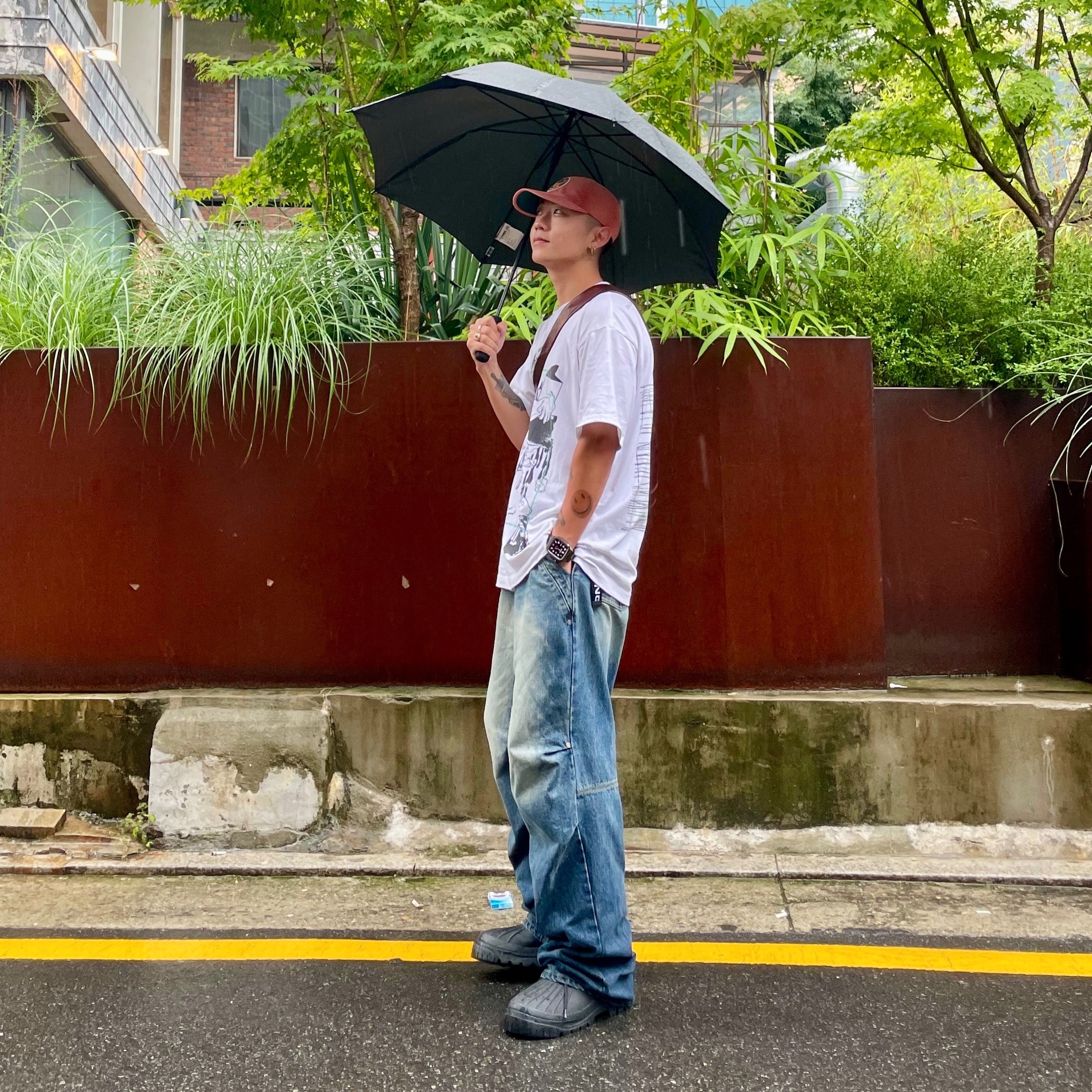 Axel Arigato Cryo Combat Boots Black, Cav Empt FK Sheet10 T-Shirt White - 23SS 착용 스타일
