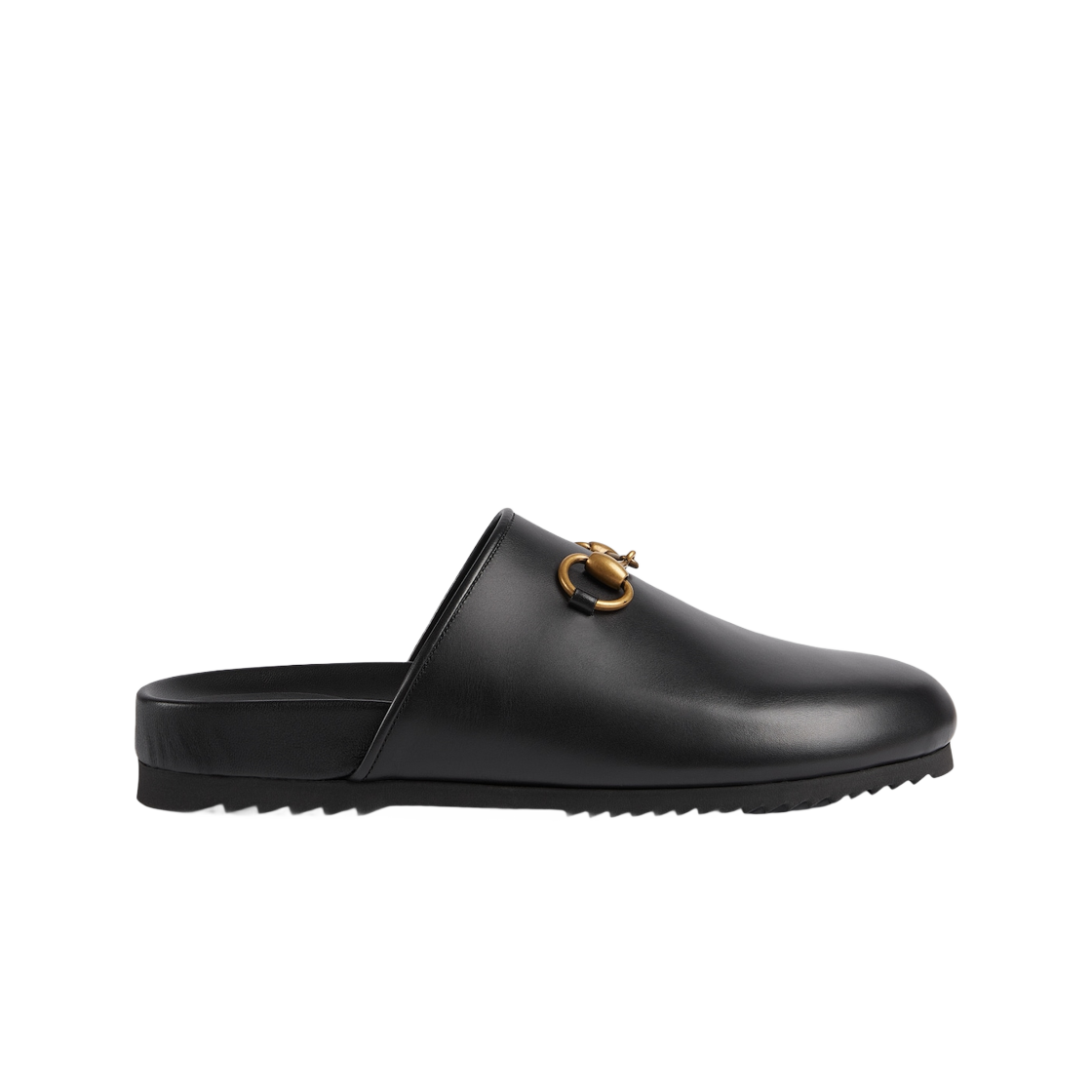 (W) 구찌 홀스빗 슬리퍼 블랙 레더((W) Gucci Horsebit Slipper Black Leather) - 1