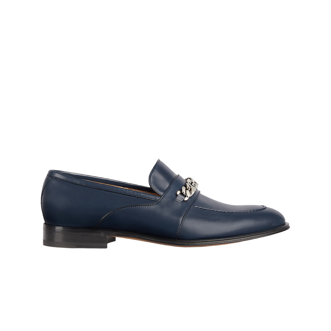 구찌 로퍼 인터로킹 G 블루 레더(Gucci Loafer with Interlocking G Blue Leather) - 1