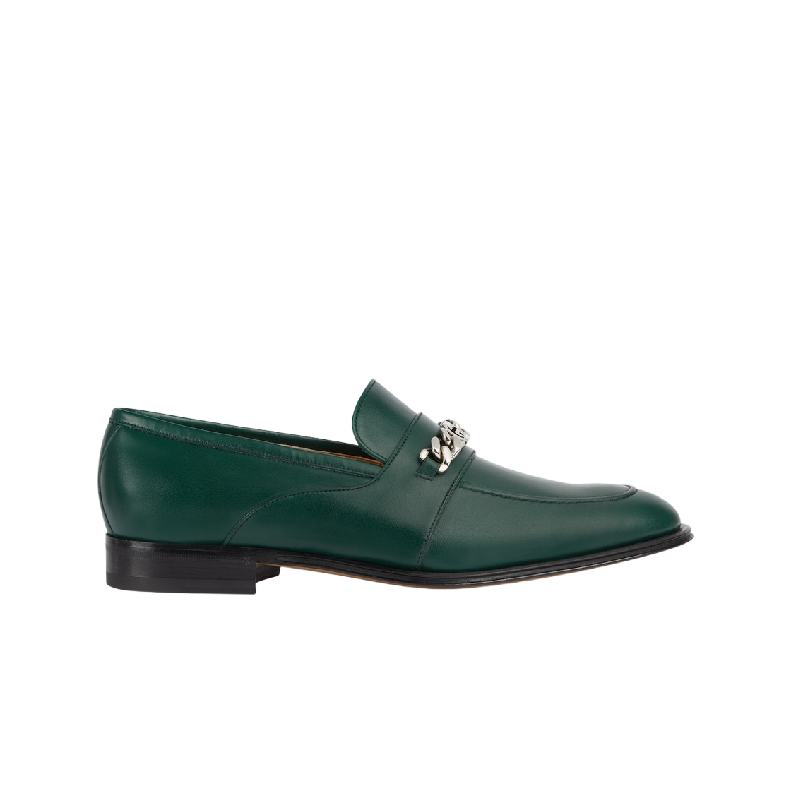 구찌 로퍼 인터로킹 G 다크 그린 레더(Gucci Loafer with Interlocking G Dark Green Leather) - 1