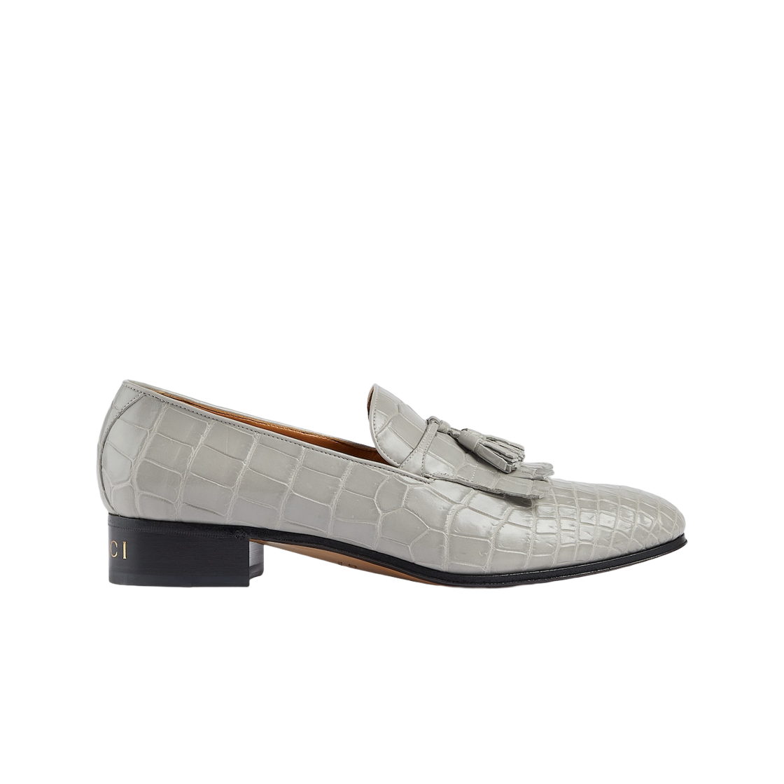 구찌 크로커다일 로퍼 그레이(Gucci Crocodile Loafer Grey) - 1
