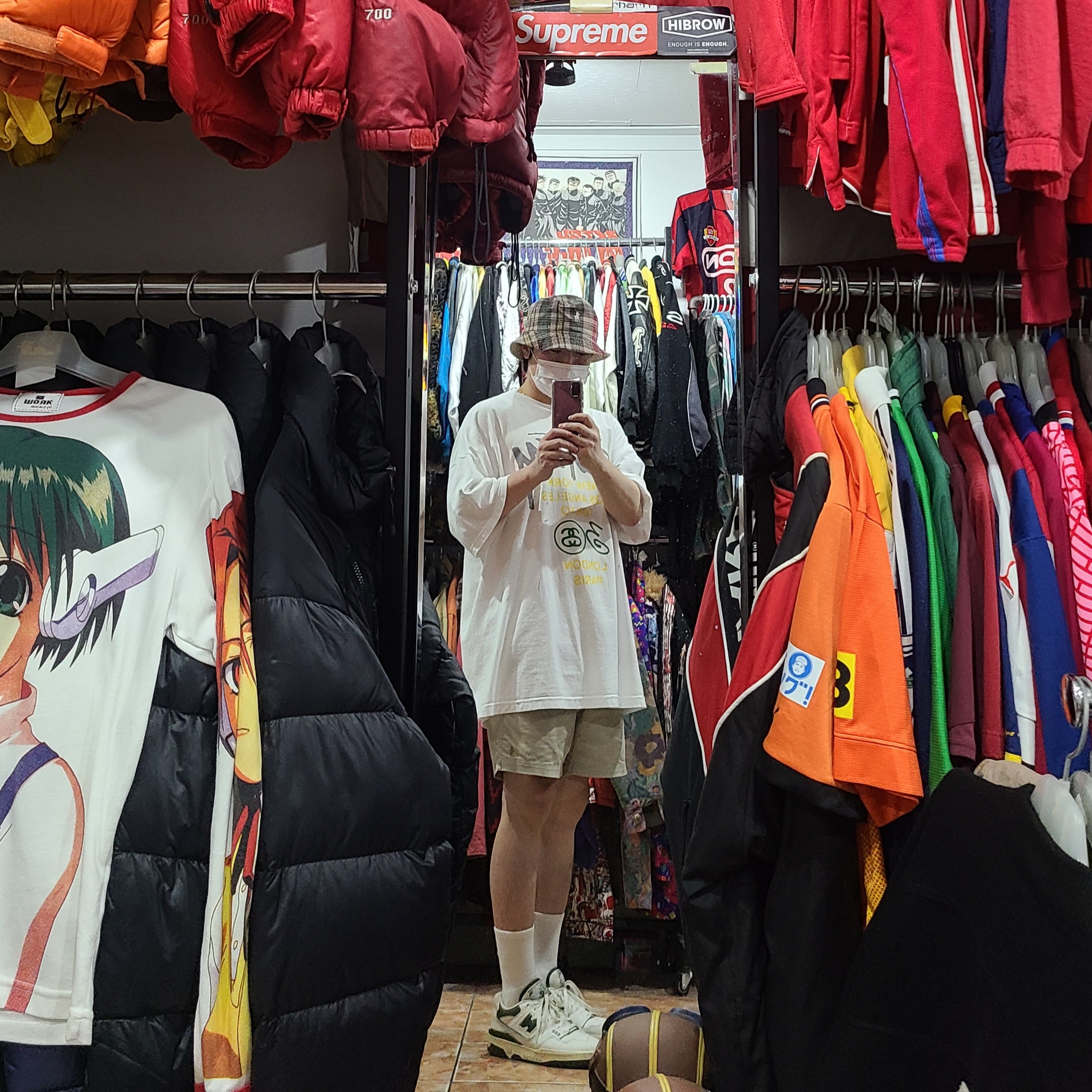 New Balance x Aime Leon Dore 550 Botanical Green 착용 스타일