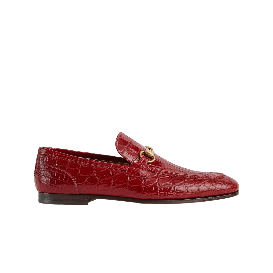 구찌 구찌 조던 로퍼 브라이트 레드 크로커다일(Gucci Gucci Jordaan Loafer Bright Red Crocodile) - 1