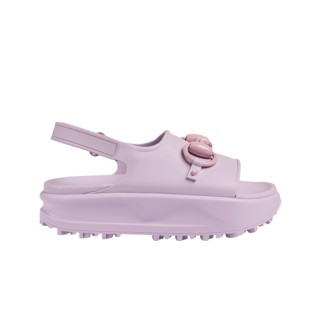 (W) 구찌 홀스빗 플랫폼 샌들 라이트 핑크 러버