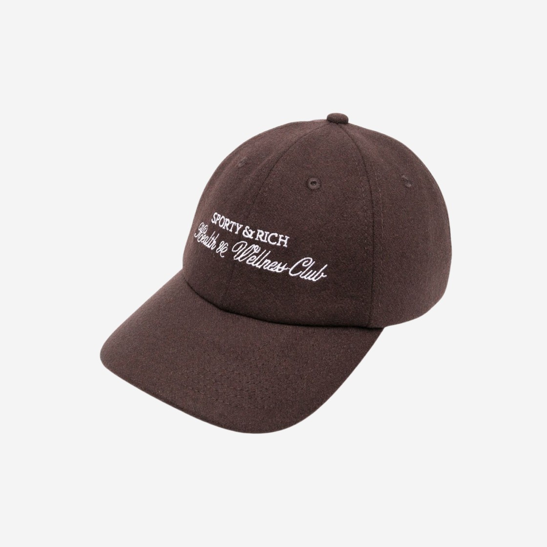 Sporty & Rich H&W Club Wool Hat Chocolate 상세 이미지 1