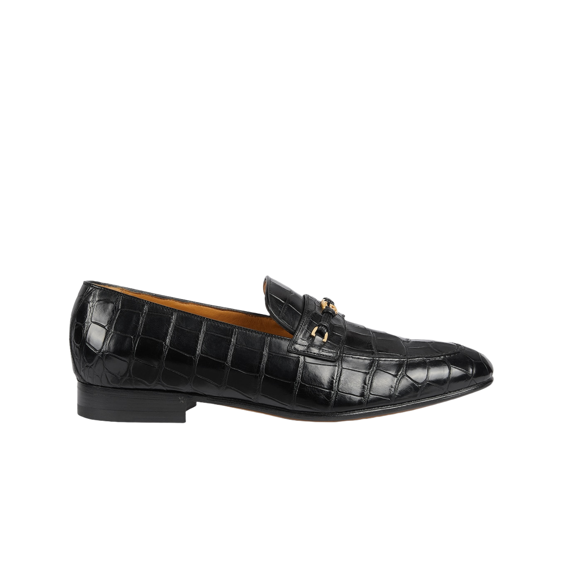 구찌 로퍼 인터로킹 G 블랙 엘리게이터 레더(Gucci Loafer with Interlocking G Black Alligator Leather) - 1