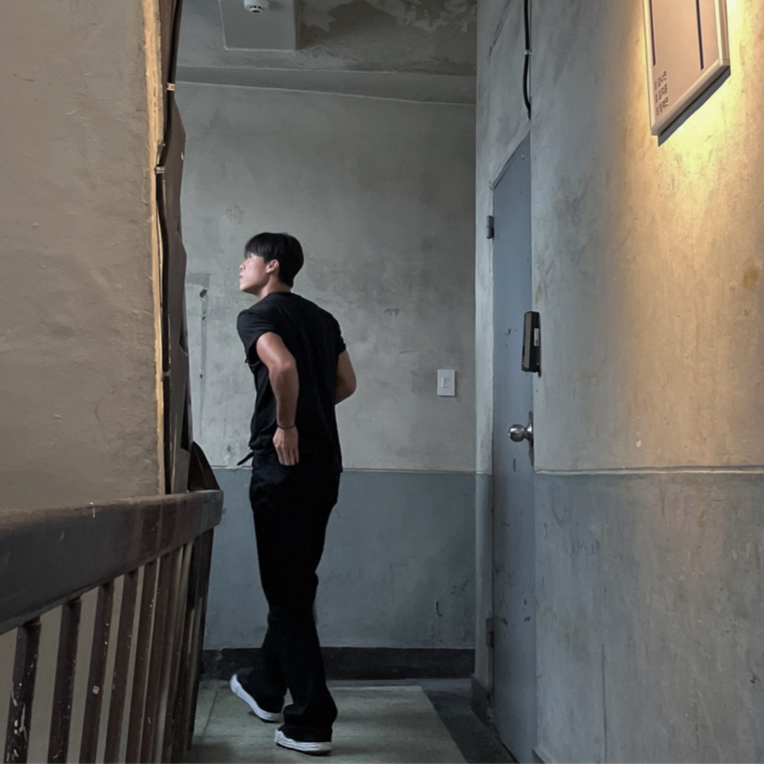 Maison Mihara Yasuhiro Baker OG Sole Canvas Low Cut Sneakers Black 착용 스타일