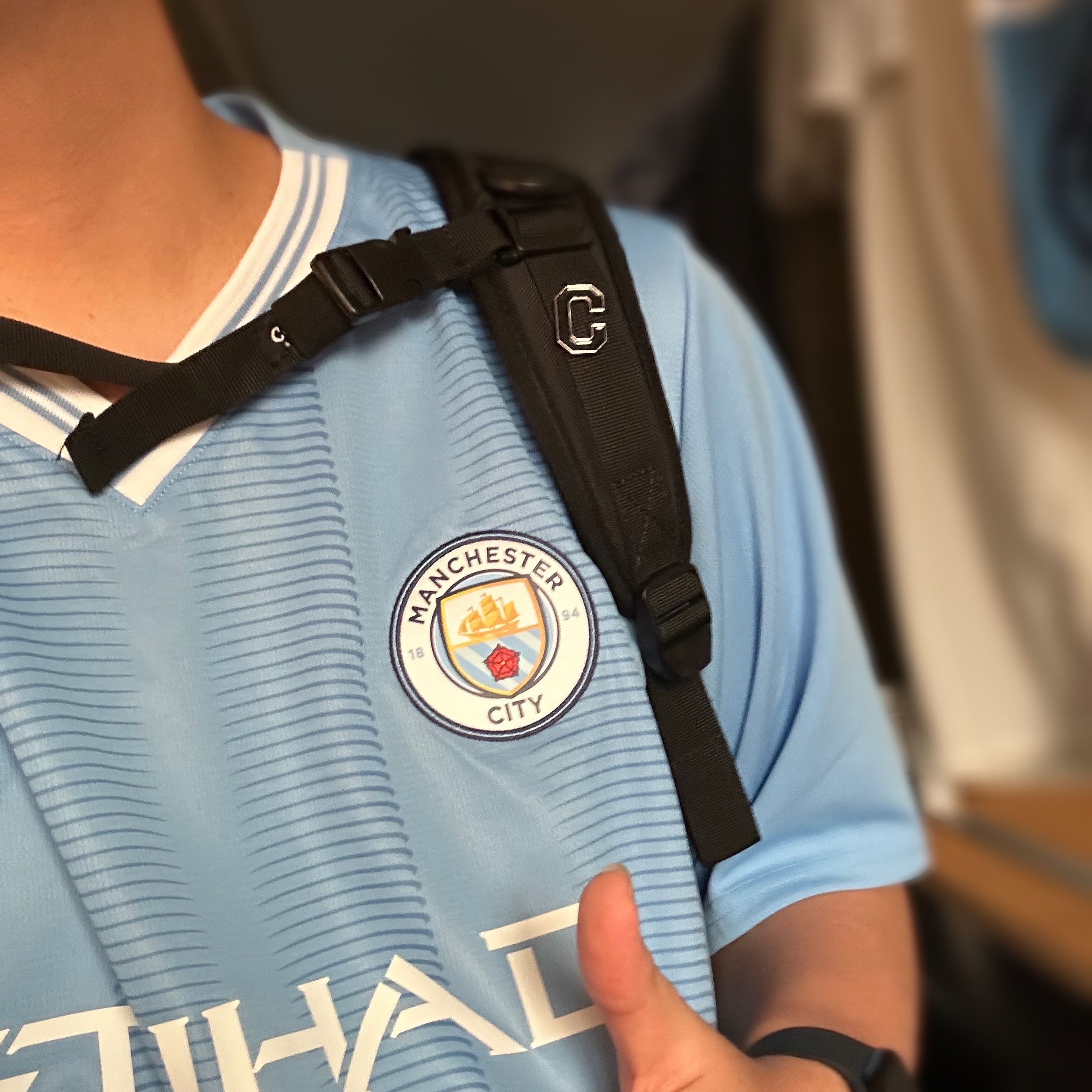 Puma Manchester City 2023/24 Home Jersey Team Light Blue (Non Marking Ver.) 착용 스타일