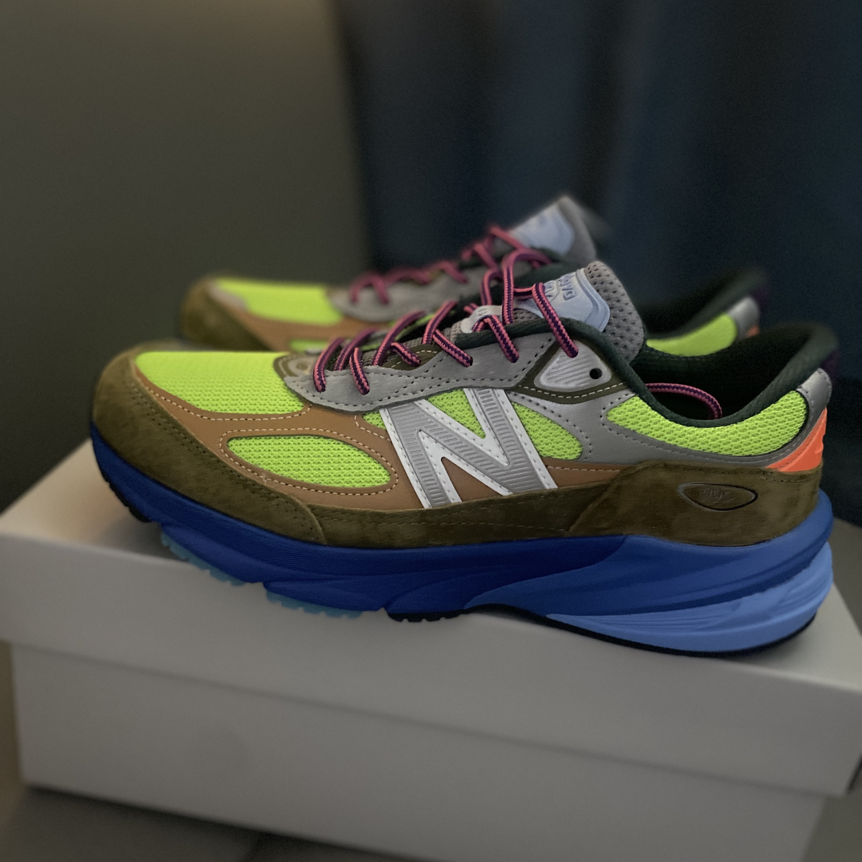 New Balance x Action Bronson 990v6 Made in USA Baklava Multi 착용 스타일
