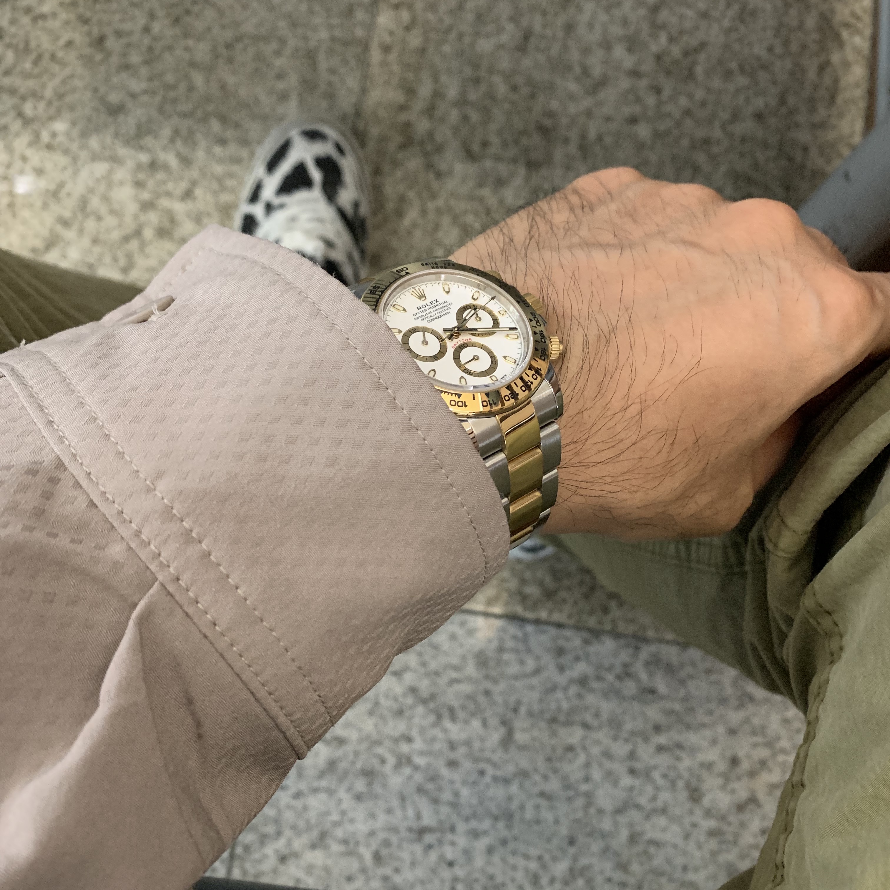 Rolex Cosmograph Daytona 40mm 116503 White Oyster 착용 스타일