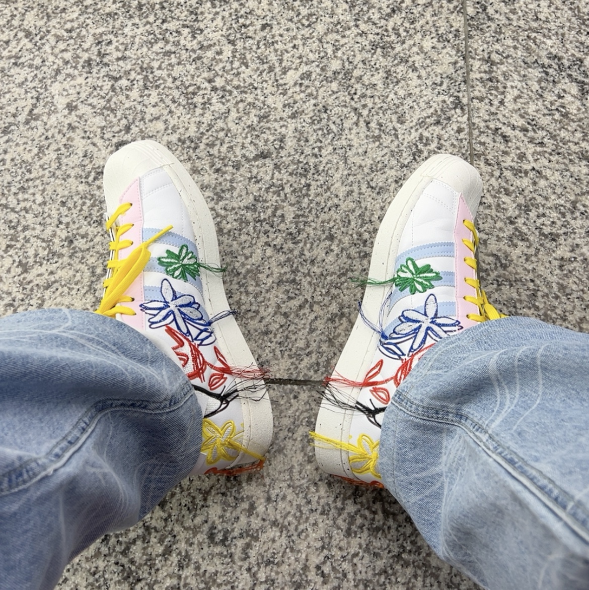 Adidas x Sean Wotherspoon Superstar Superearth 착용 스타일