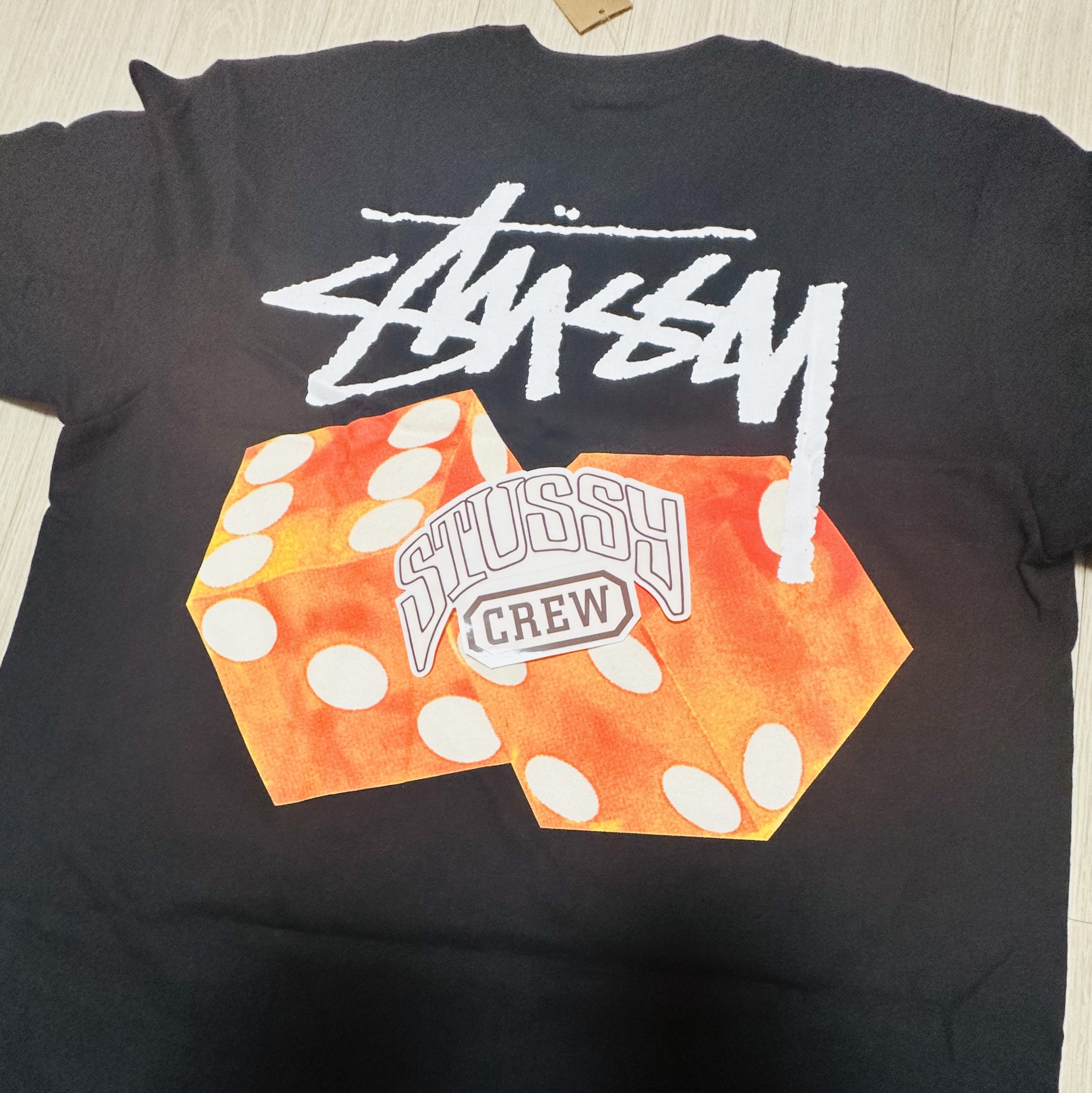 Stussy Diced Out T-Shirt Black 착용 스타일