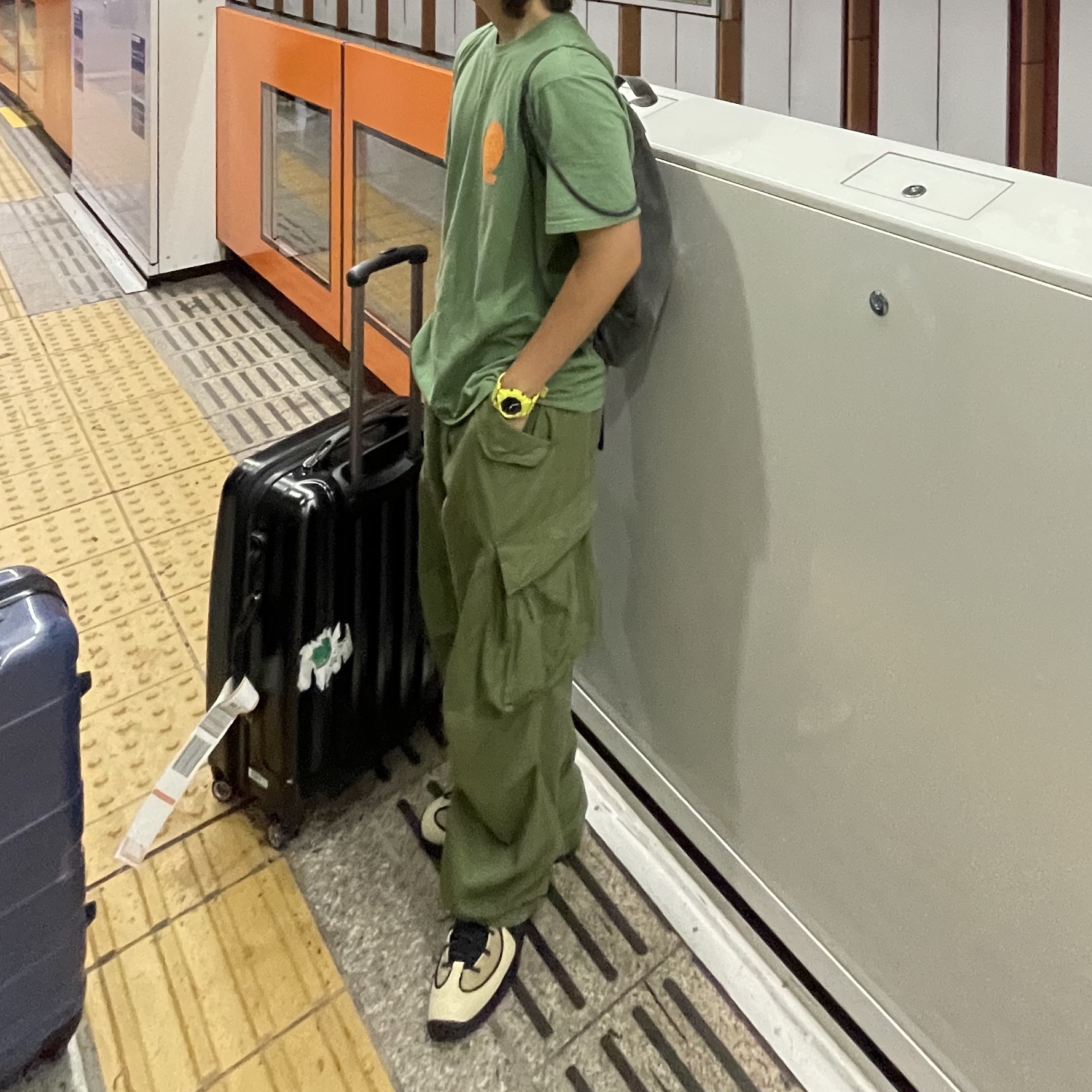 Nike x Stussy Air Penny II Rattan and Limestone 착용 스타일 - 1
