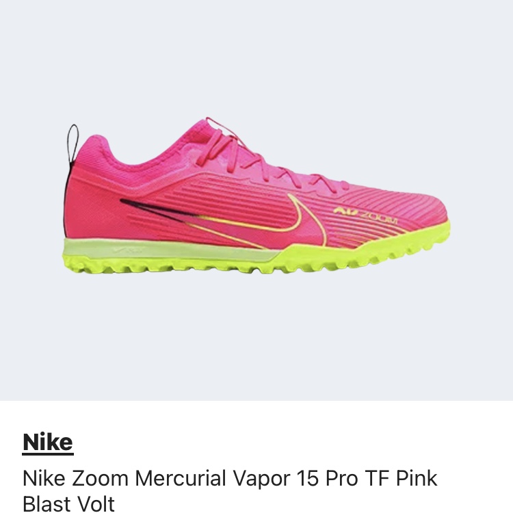 Nike Zoom Mercurial Vapor 15 Pro TF Pink Blast Volt 착용 스타일