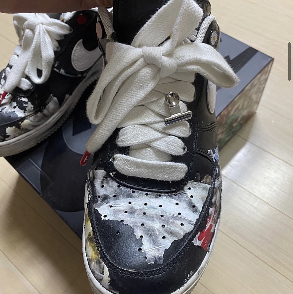 Nike x Peaceminusone Air Force 1 Low Para-Noise 착용 스타일