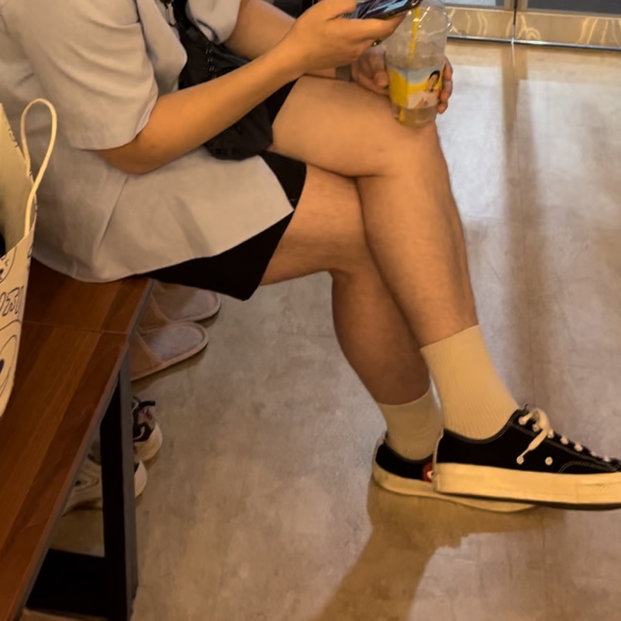 Converse x Play Comme des Garcons Chuck 70 Ox Black 착용 스타일